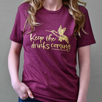 Keep the drinks coming T-shirt (unisex)