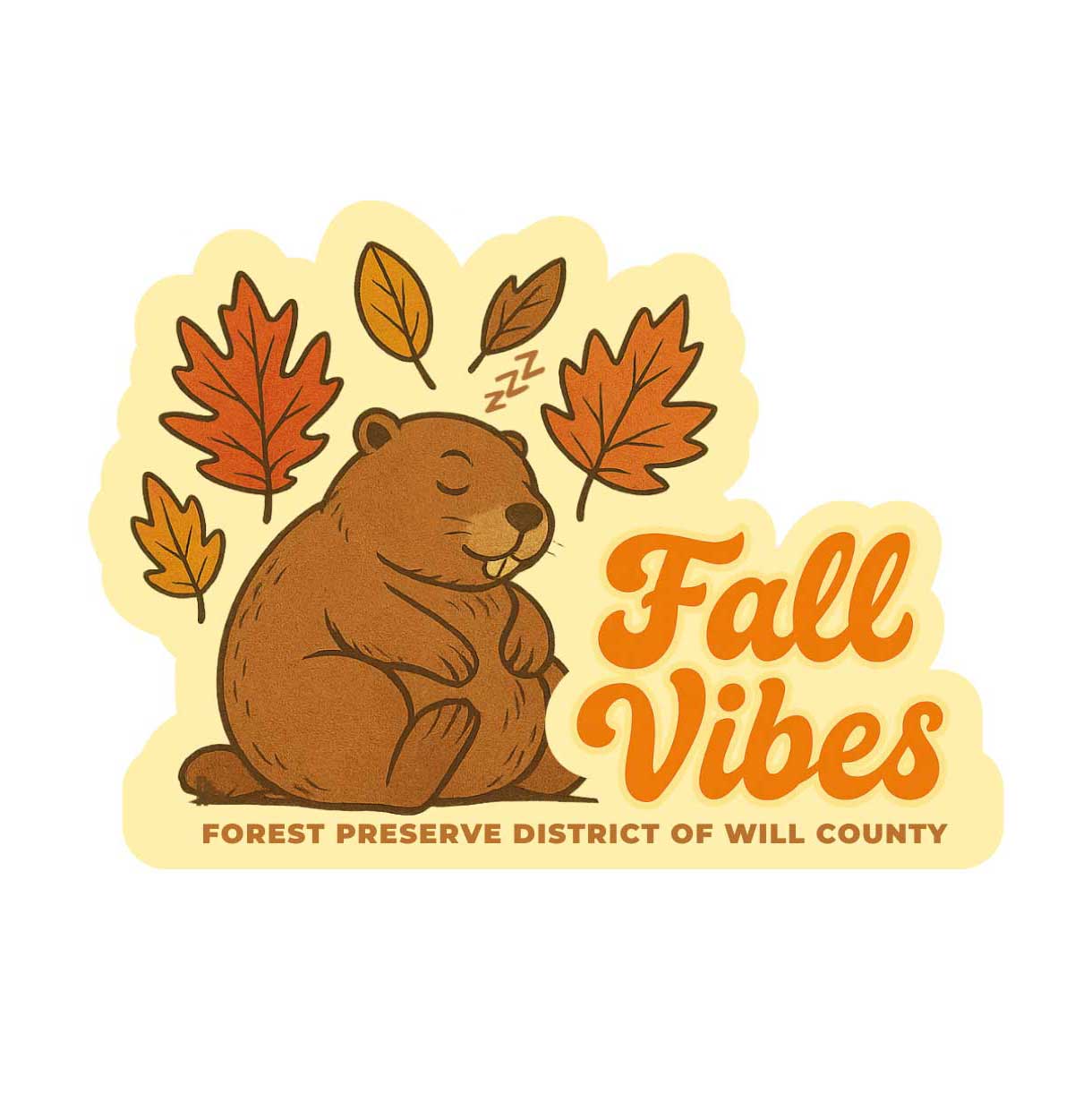 Fall Vibes die-cut sticker