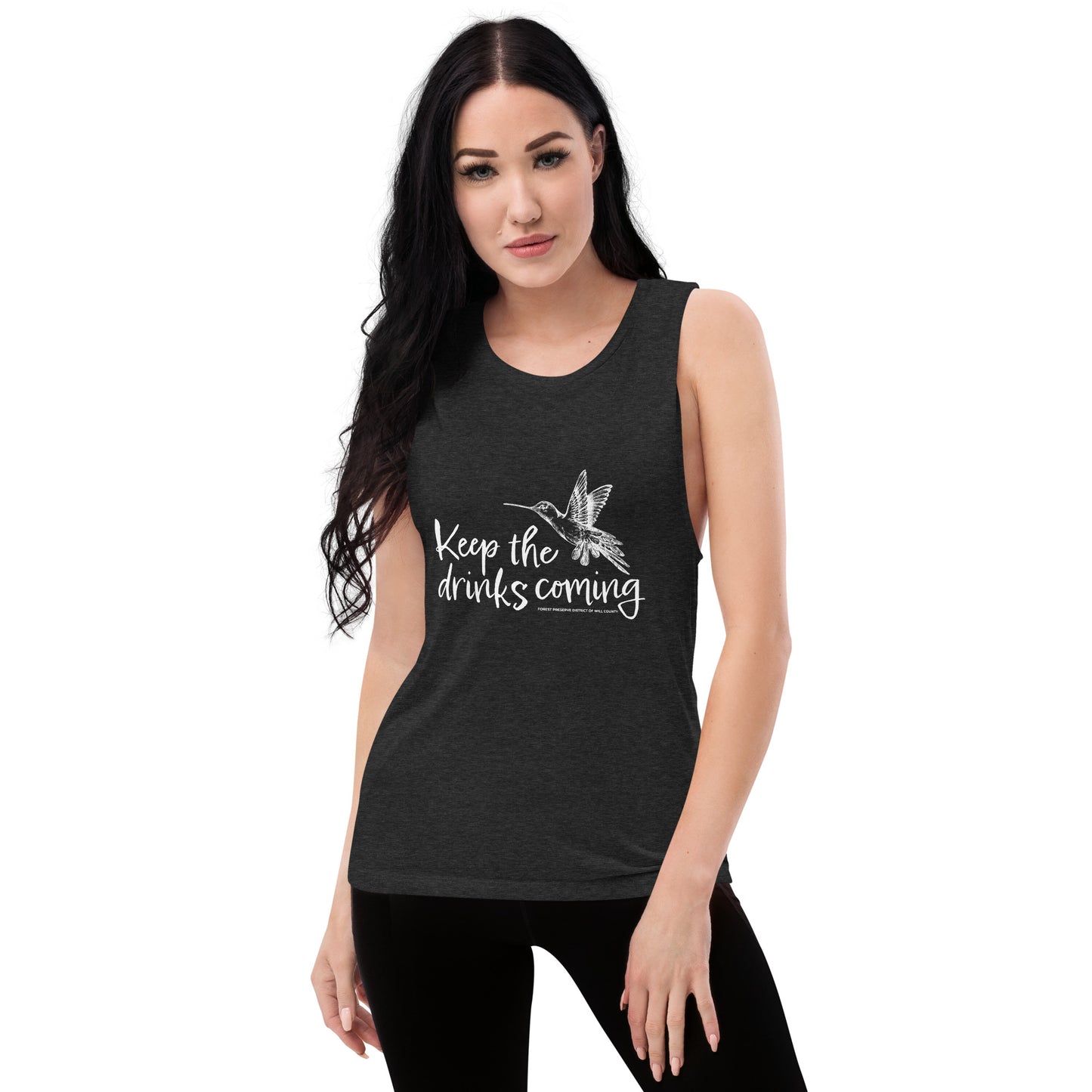 Keep the drinks coming women's muscle tank