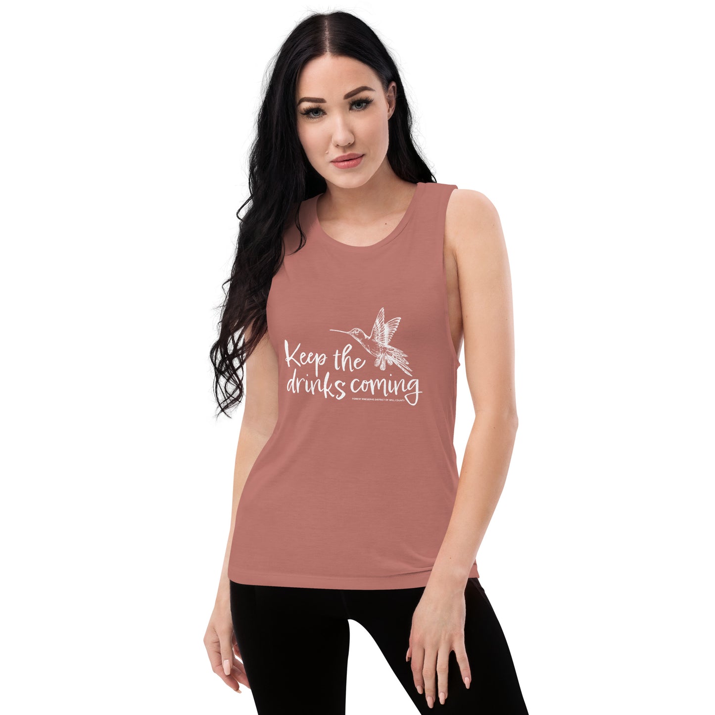 Keep the drinks coming women's muscle tank