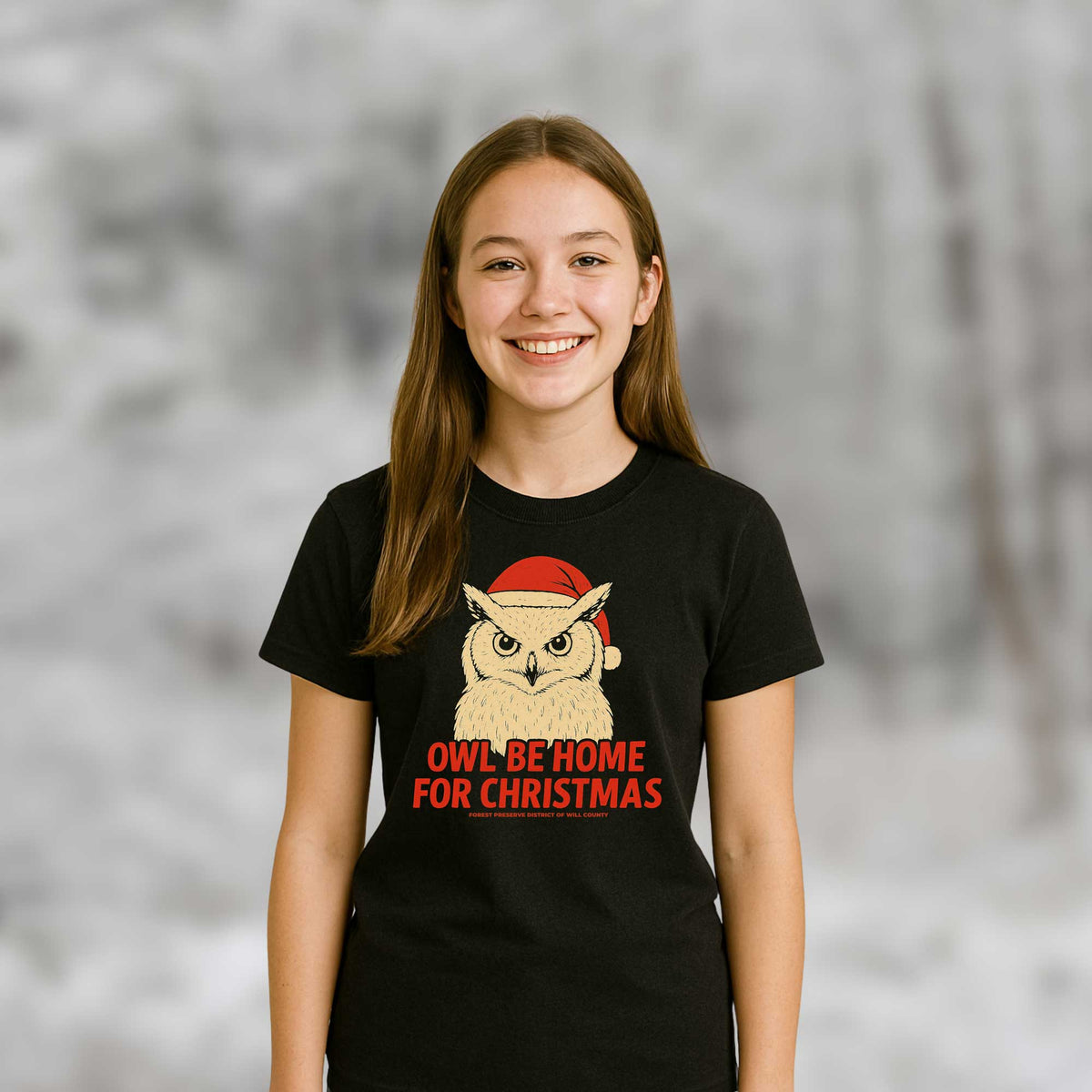 Owl be home for Christmas T-shirt