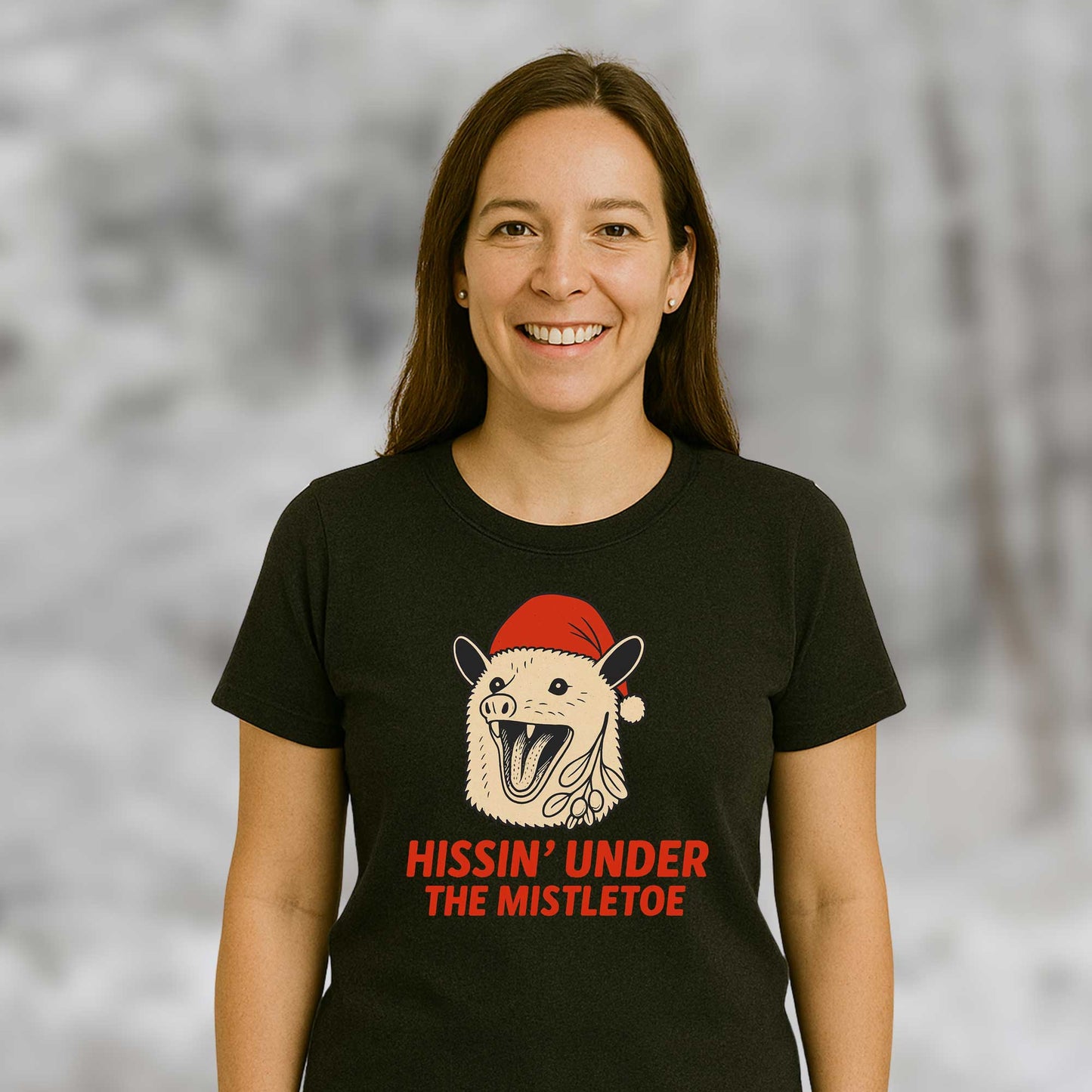 Hissin' under the misletoe T-shirts