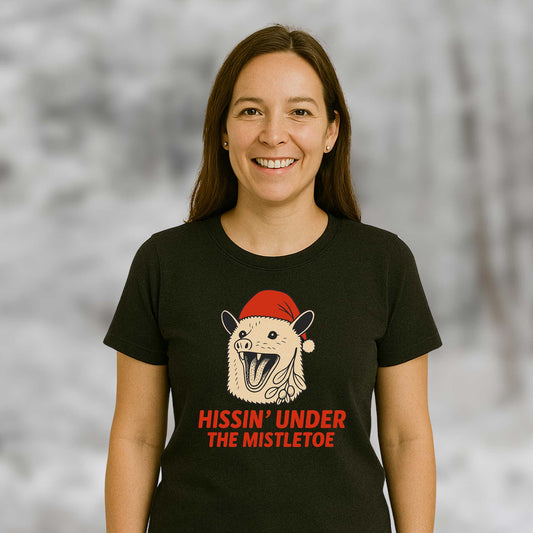Hissin' under the misletoe T-shirts