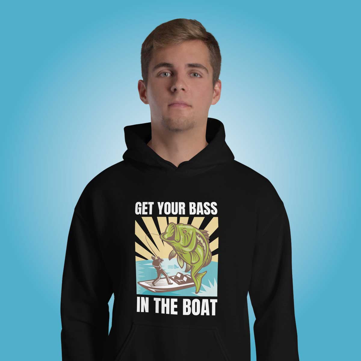 Get your bass in the boat hoodie (unisex)