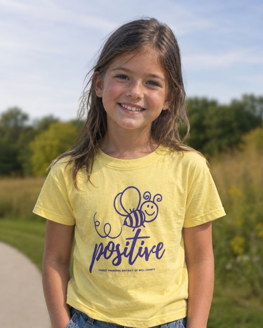 Bee positive T-shirt (toddler and youth)
