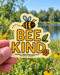 Bee Kind die-cut sticker