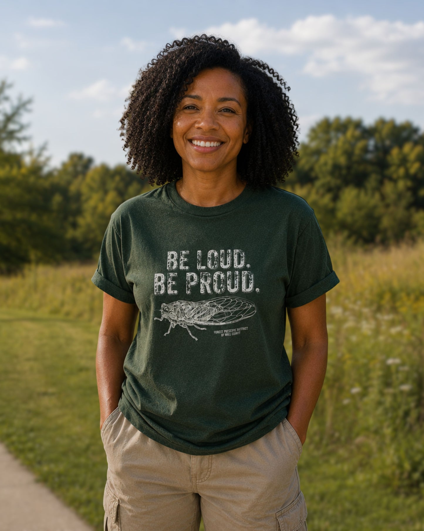 Be loud, be proud cicada T-shirt (unisex)