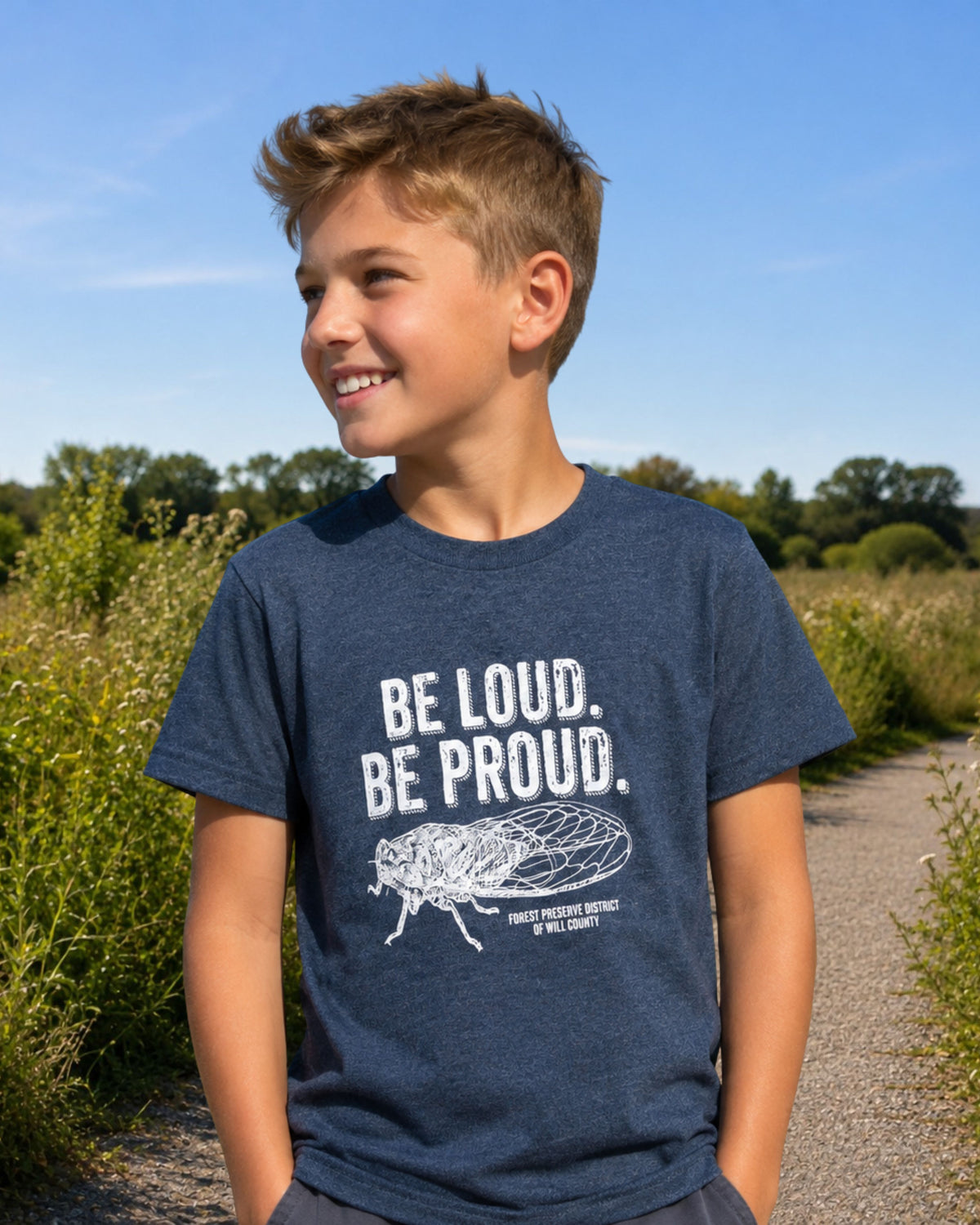 Be loud, be proud cicada T-shirt (youth)