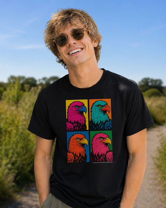 Bald eagle pop art T-shirt (unisex)