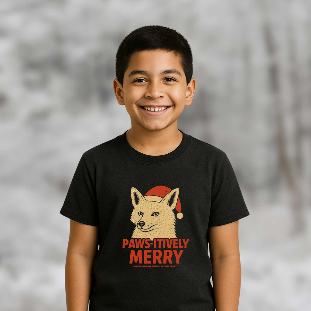 Paws-itively merry fox holiday T-shirt
