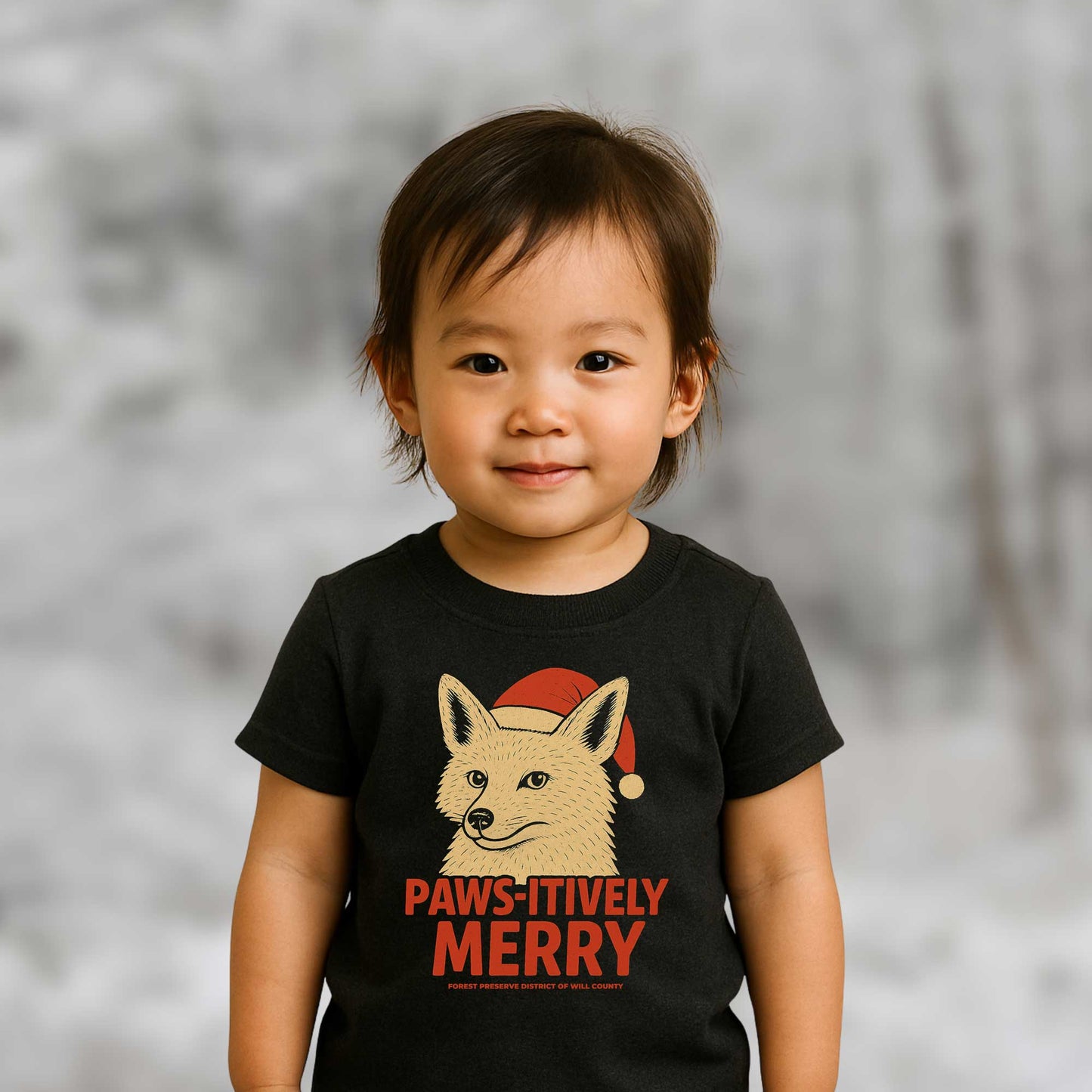 Paws-itively merry fox holiday T-shirt