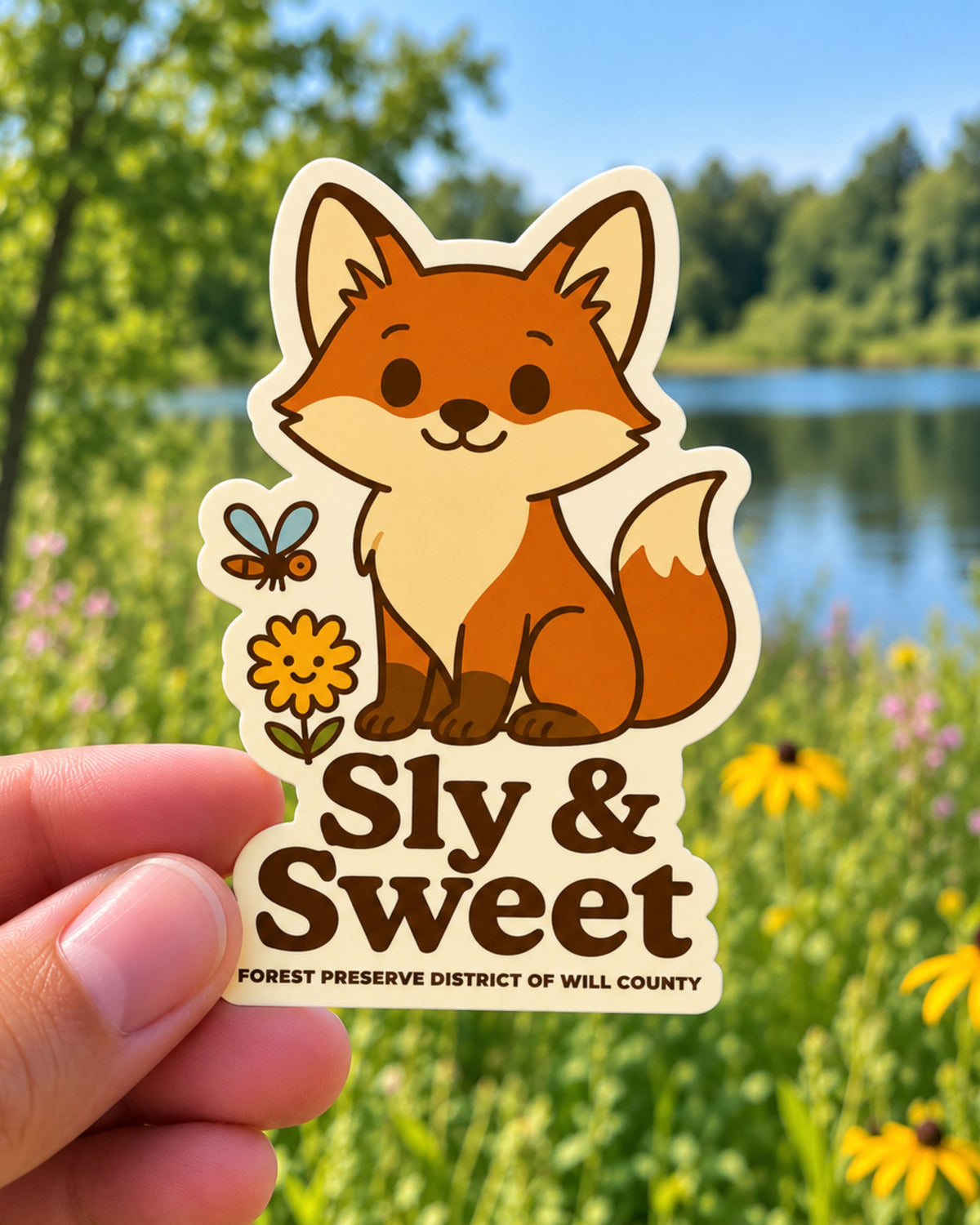 Sly & Sweet die-cut sticker