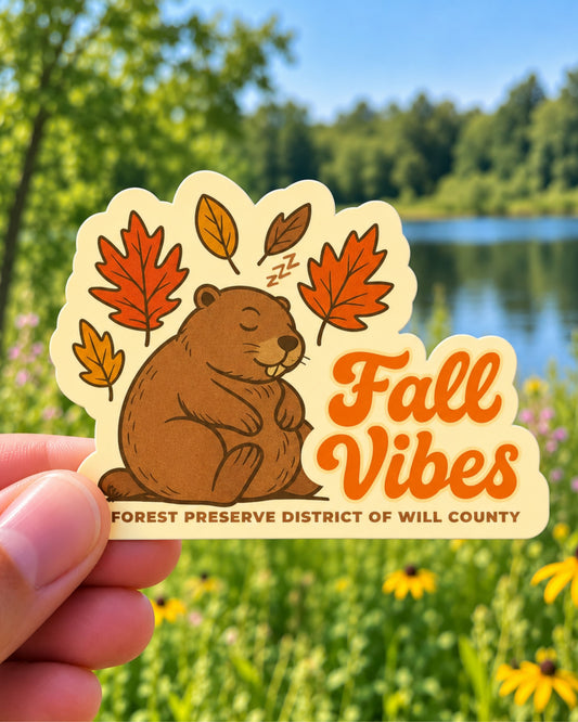 Fall Vibes die-cut sticker