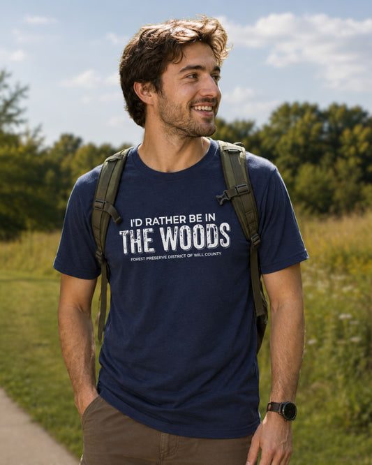 I'd rather be in the woods T-shirt (unisex)
