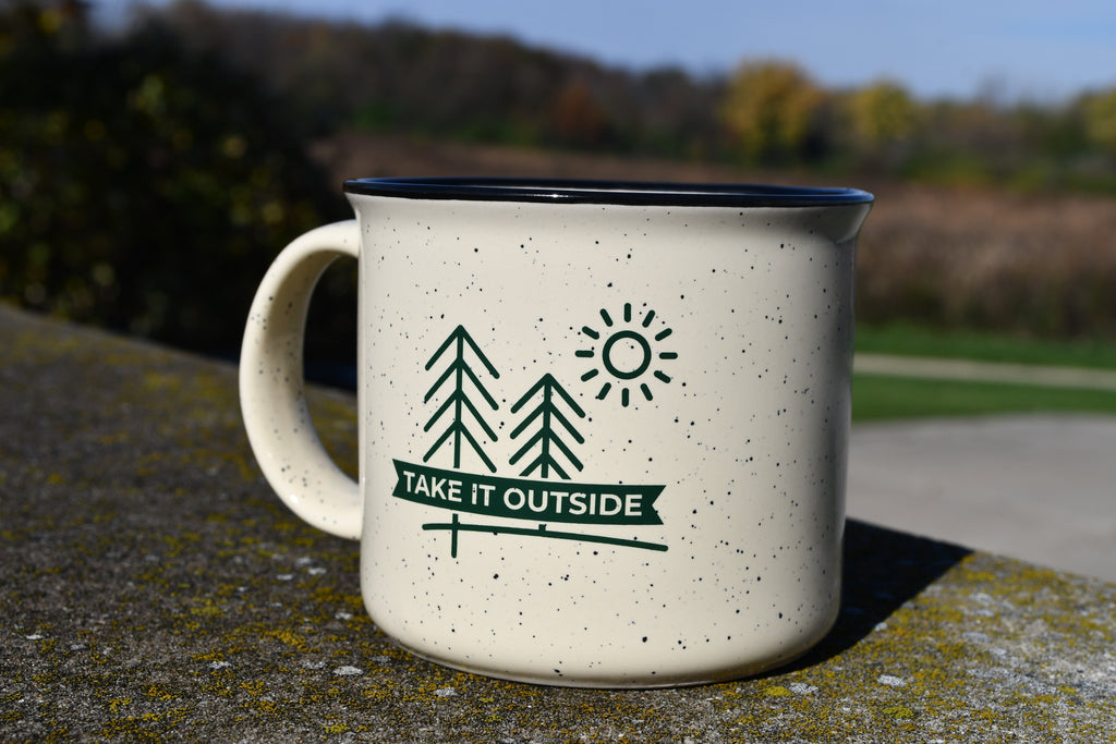Take It Outside hat and mug combo
