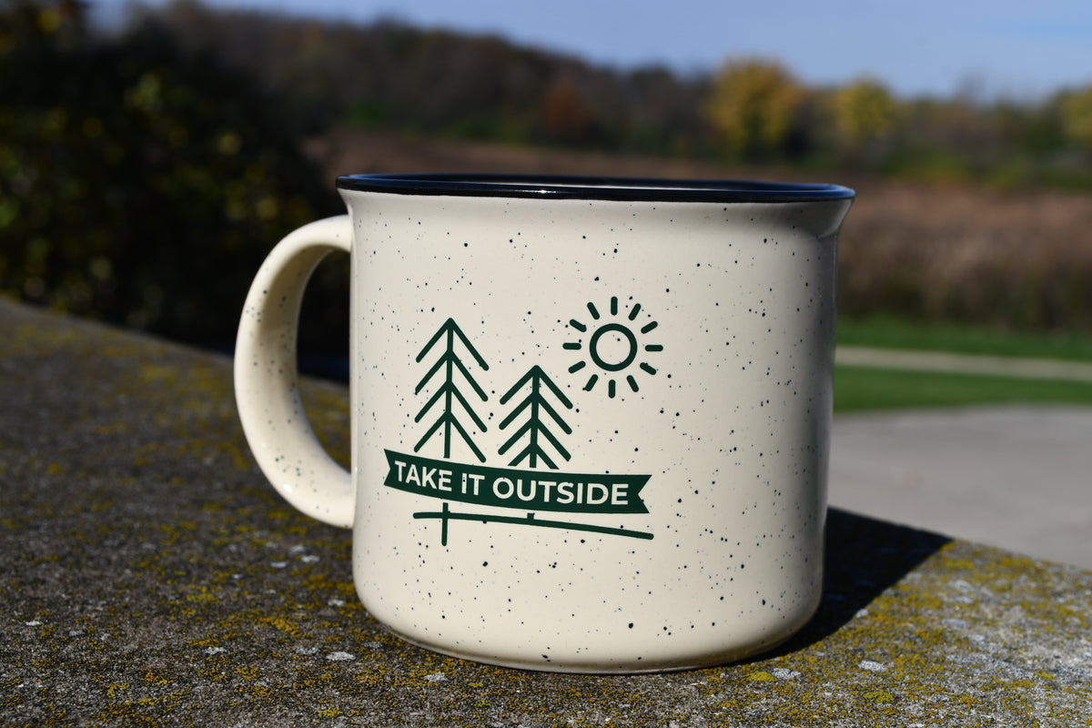 Take It Outside hat and mug combo