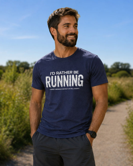 I'd rather be running T-shirt (unisex)