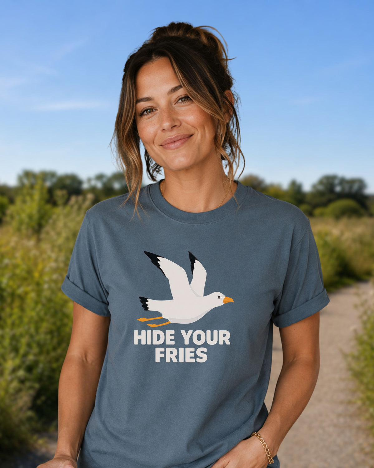 Hide your fries T-shirt (unisex)