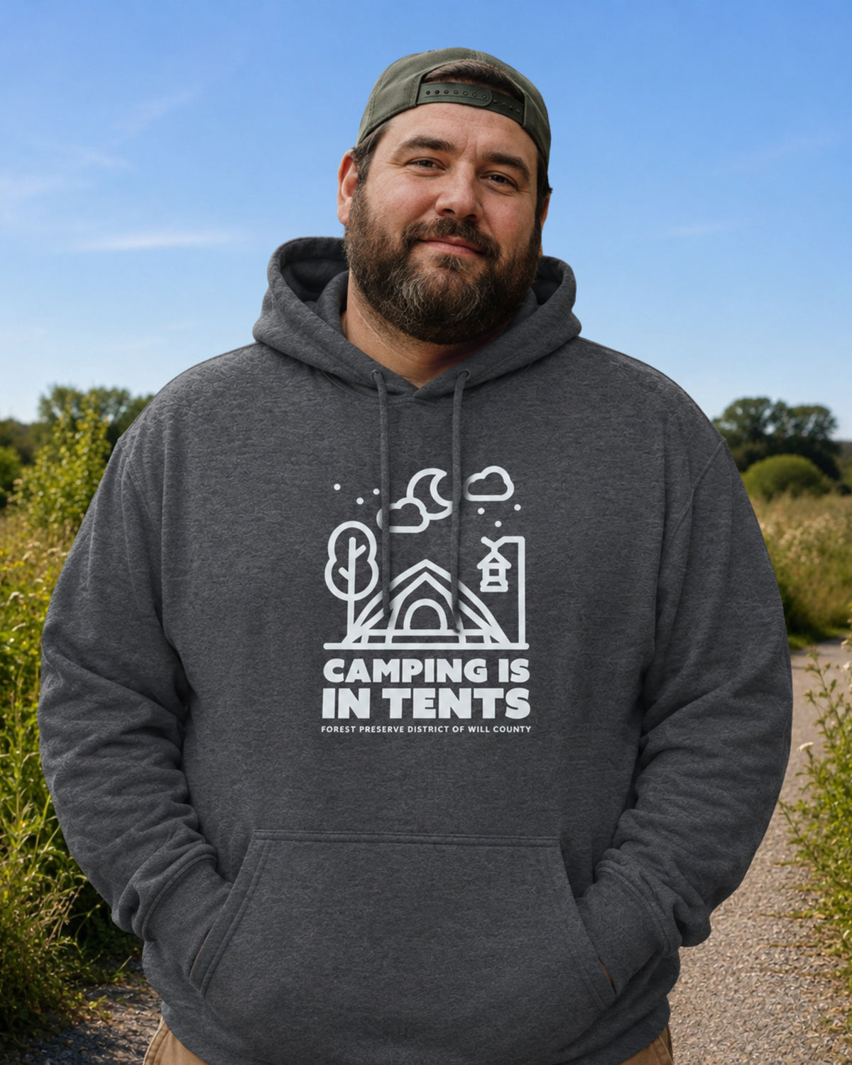 Camping is in tents hoodie (unisex)