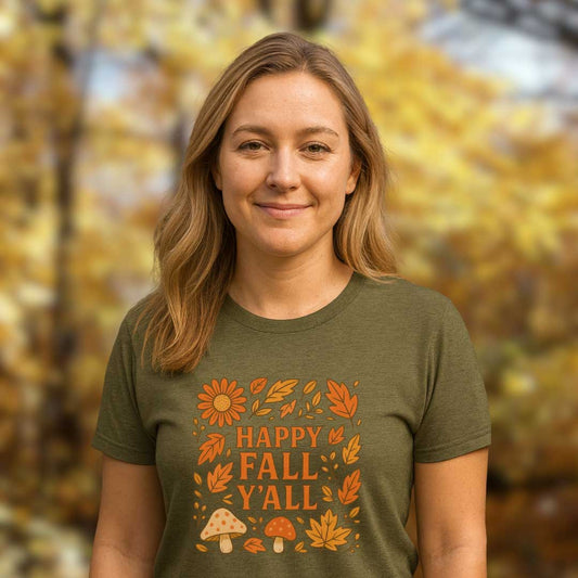 Happy fall ya'll T-shirt (unisex)