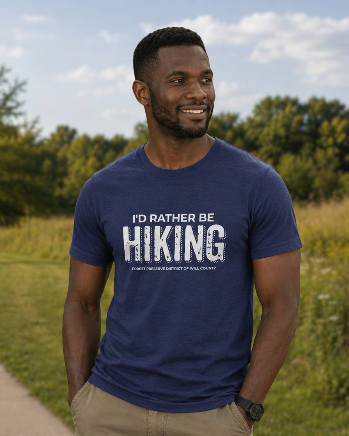 I'd rather be hiking T-shirt (unisex)