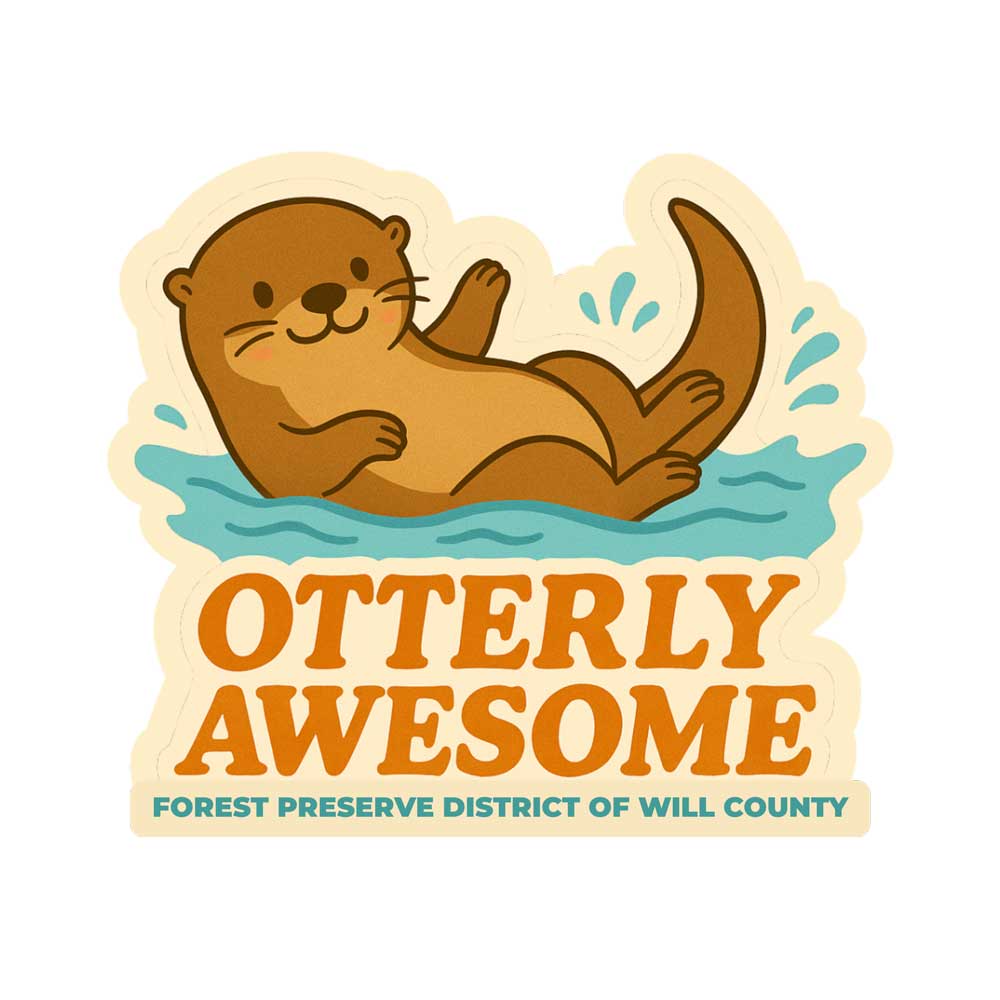 Otterly Awesome die-cut sticker