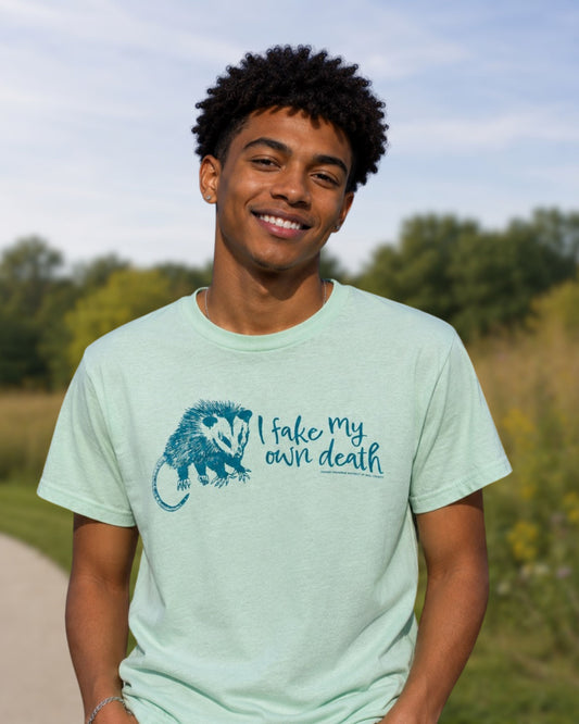 I fake my own death T-shirt (unisex)