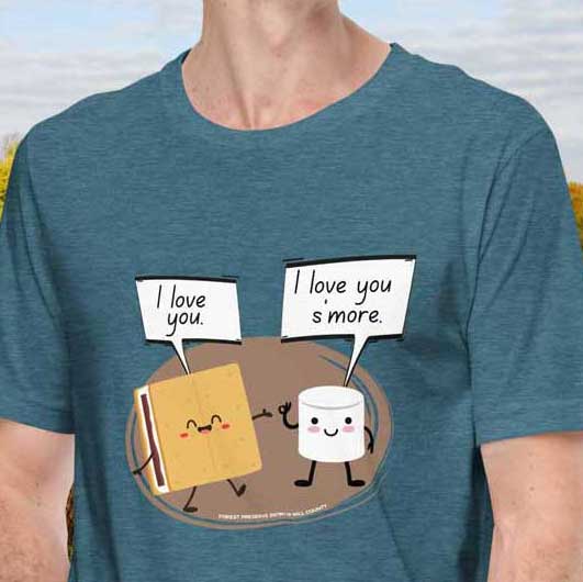 I love you s'more T-shirt (unisex)