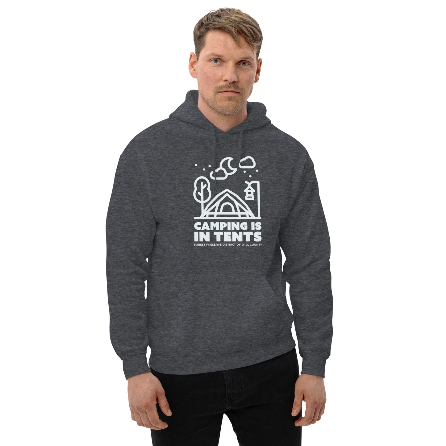 Camping is in tents hoodie (unisex)