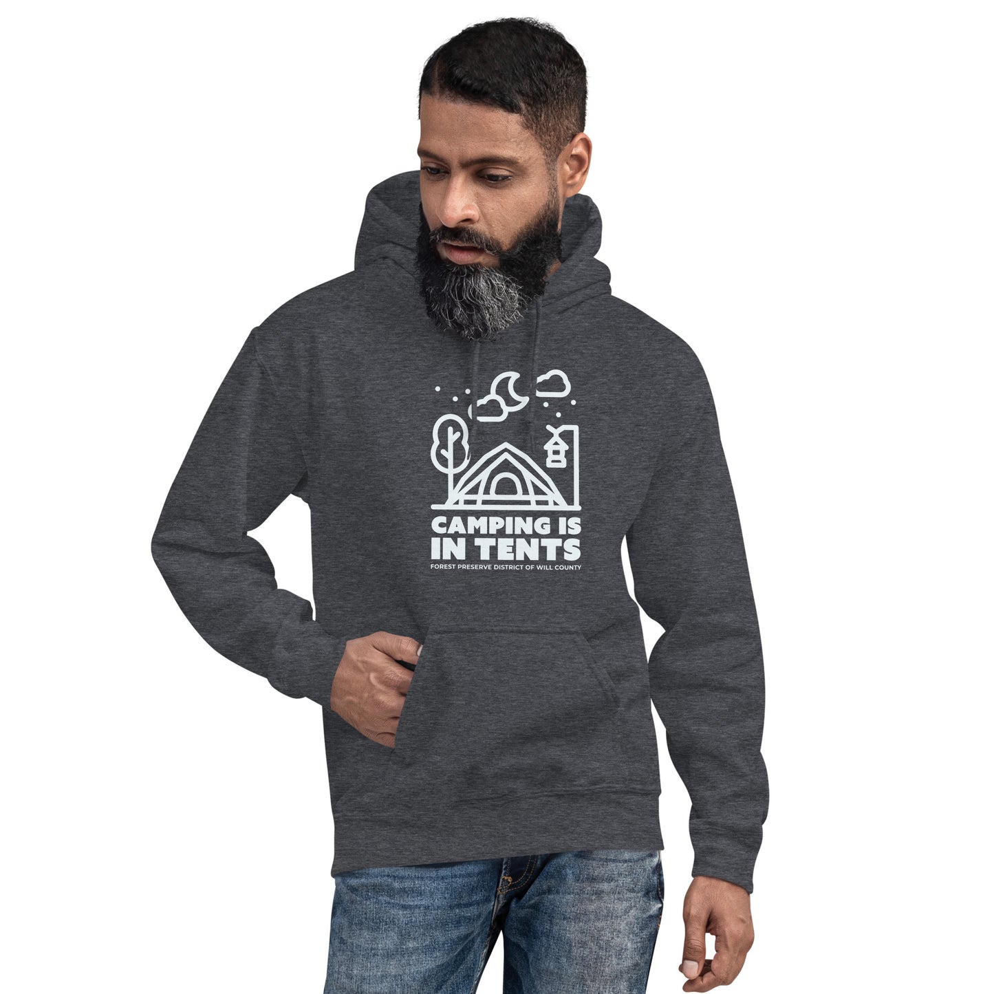 Camping is in tents hoodie (unisex)