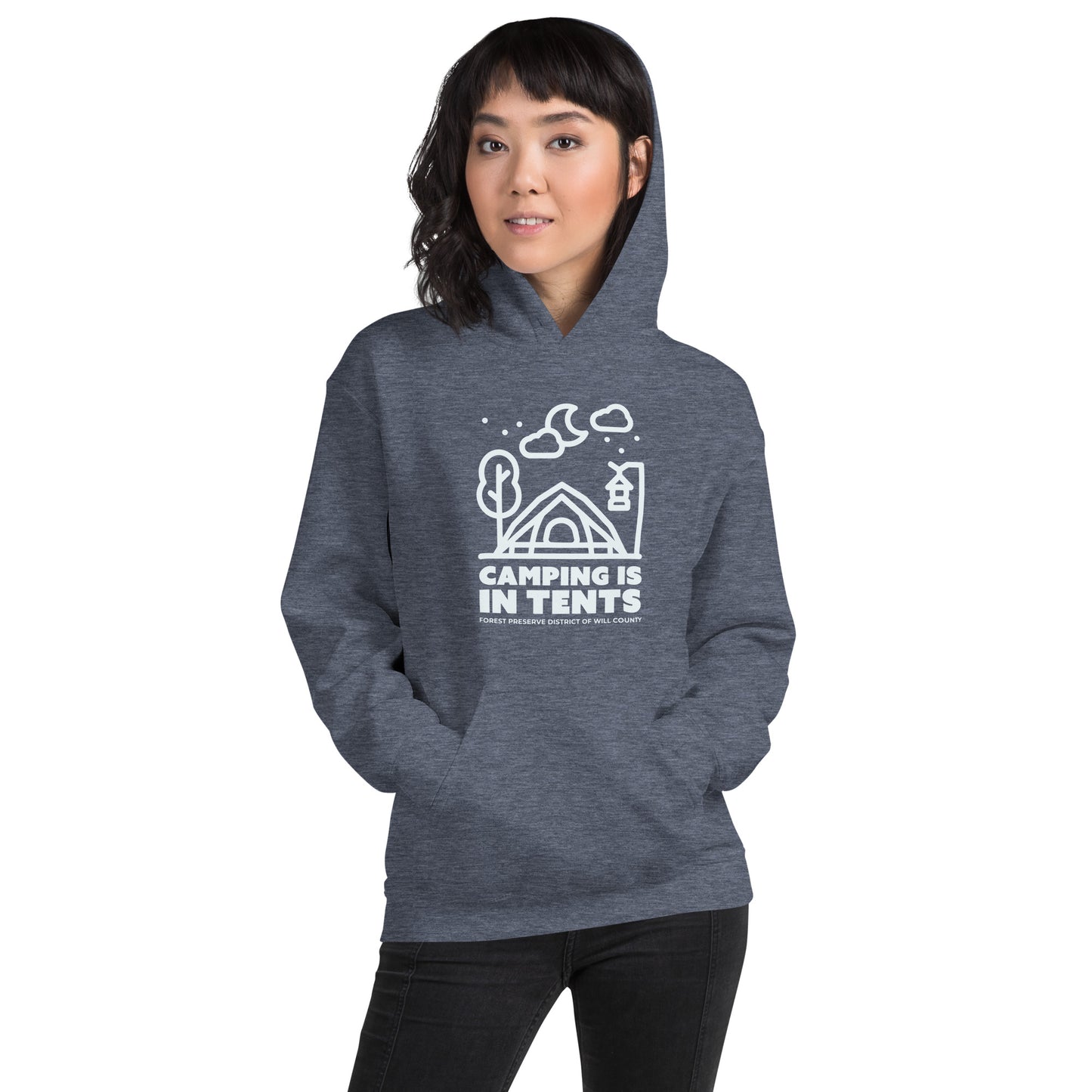 Camping is in tents hoodie (unisex)