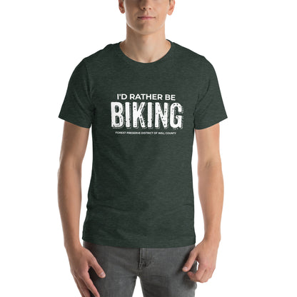 I'd rather be biking T-shirt (unisex)