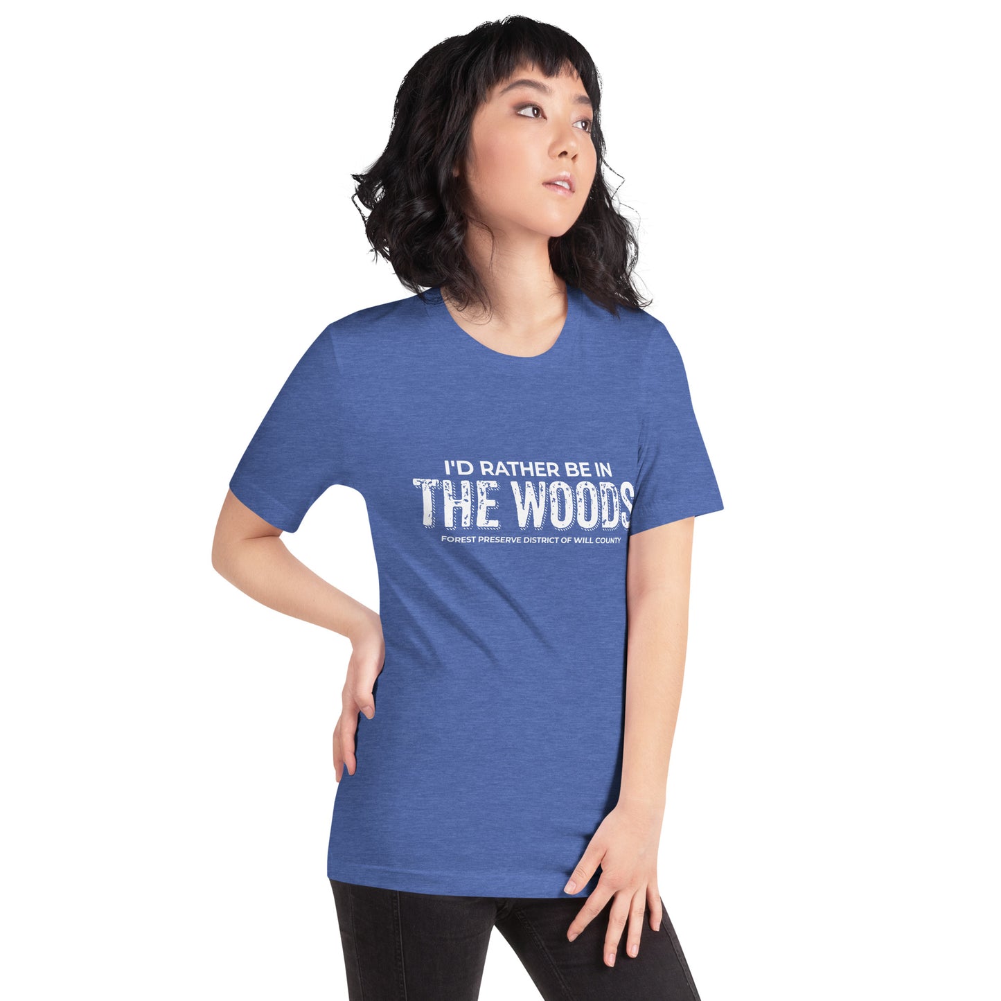 I'd rather be in the woods T-shirt (unisex)