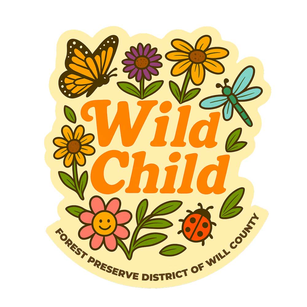 Wild Child die-cut sticker