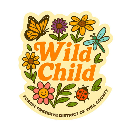 Wild Child die-cut sticker