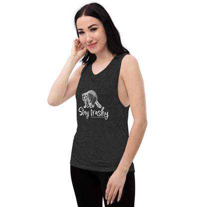 Stay trashy women's muscle tank