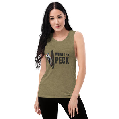 What the peck women's muscle tank