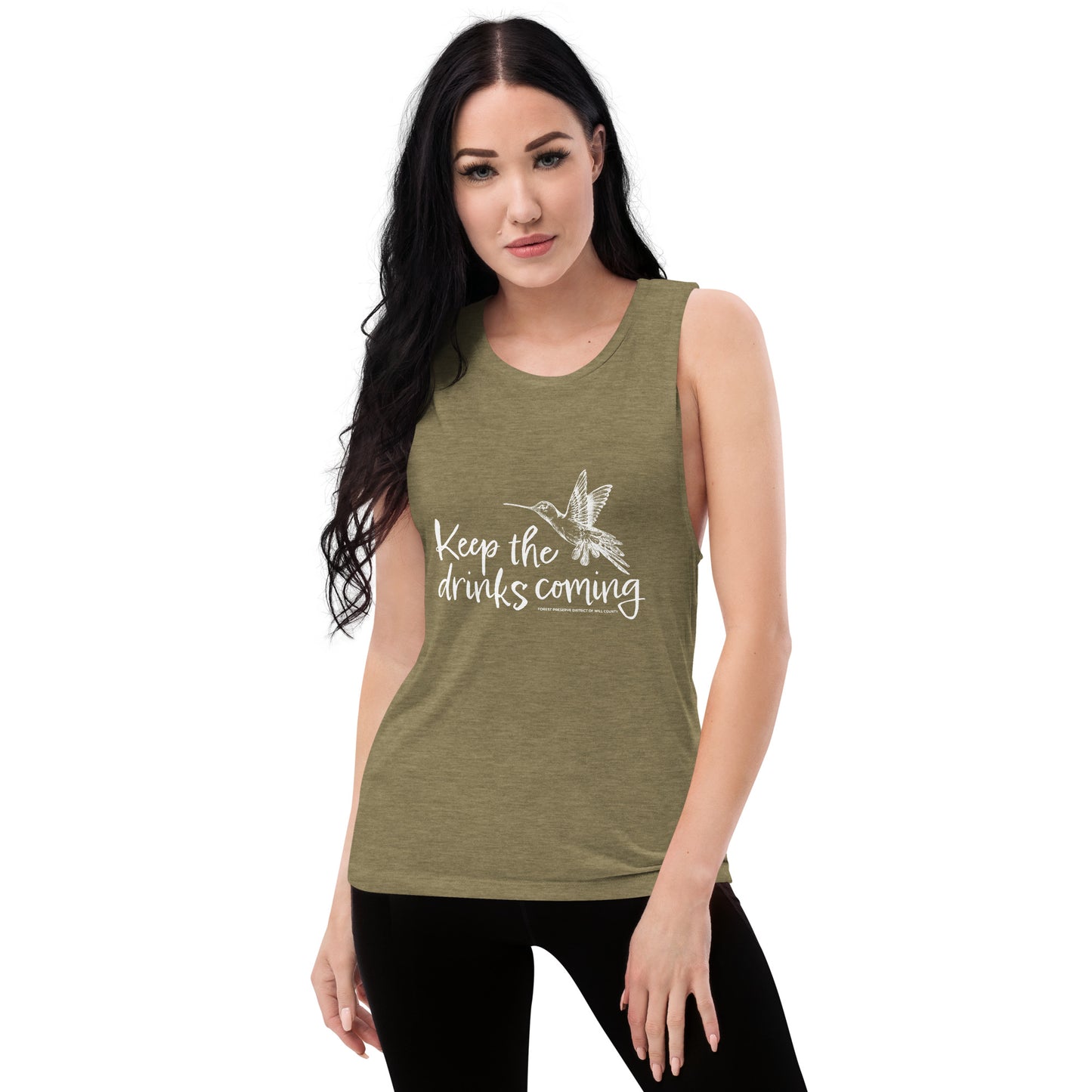 Keep the drinks coming women's muscle tank